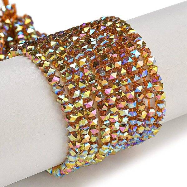 Electroplate Glass Beads Strands