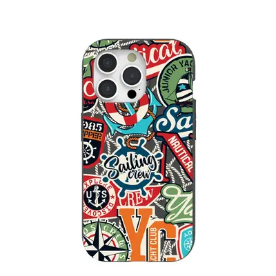 Black All Aboard iPhone 15 Pro Case