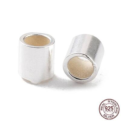 925 Sterling Silver Spacer Tube Beads