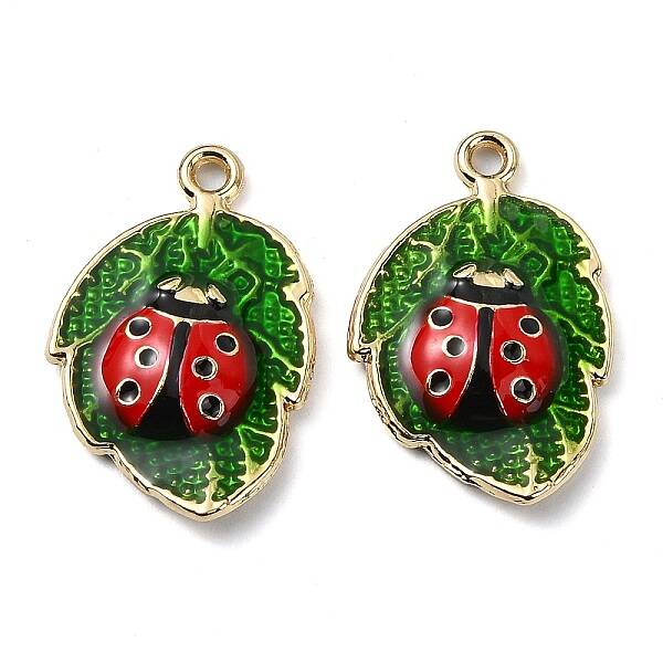 Rack Plating Alloy Enamel Pendants