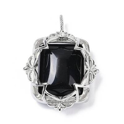 Natural Obsidian Pendants