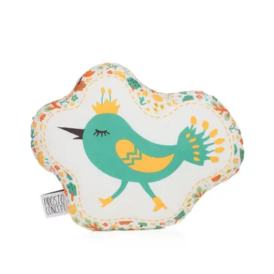 Teal Bird Pillow