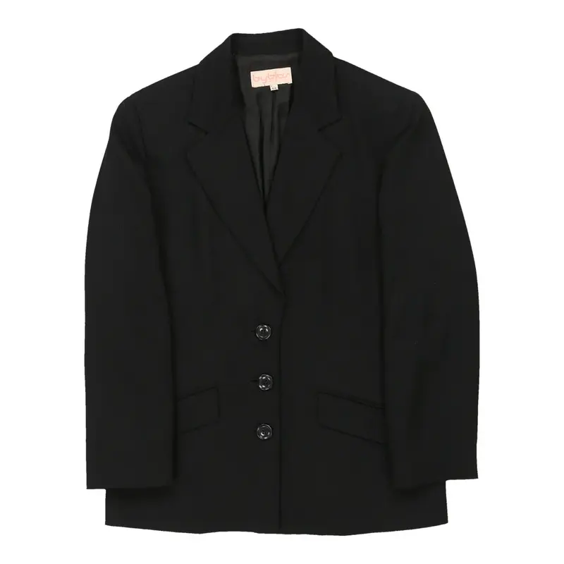 Byblos Blazer - Large Black Wool | Size: large
