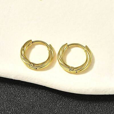 304 Stainless Steel Hoop Earrings for Women