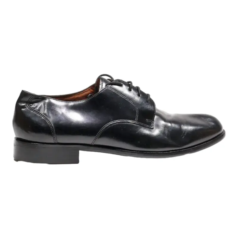 BOSTON Oxford Shoes Black Leather Mens UK 10