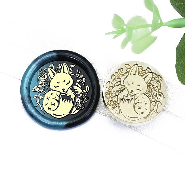 Golden Tone Wax Seal Brass Stamp Head