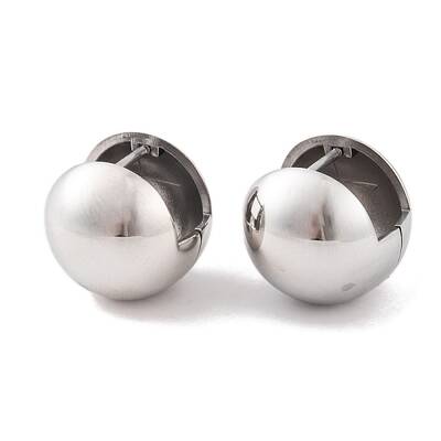 Non-Tarnish Round 304 Stainless Steel Hoop Earrings for Women