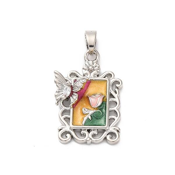 Brass Enamel Pendants