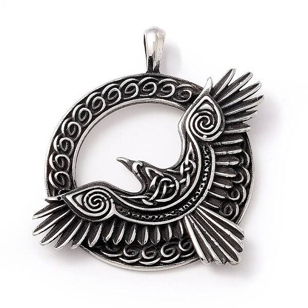 Tibetan Style 304 Stainless Steel Pendants
