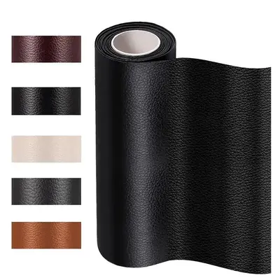 Self Adhesive Faux Leather Fabric, 1 Count Multi-purpose Decorative Faux Leather Tape, DIY Repair Patch for Sofa, Car Seat, F...