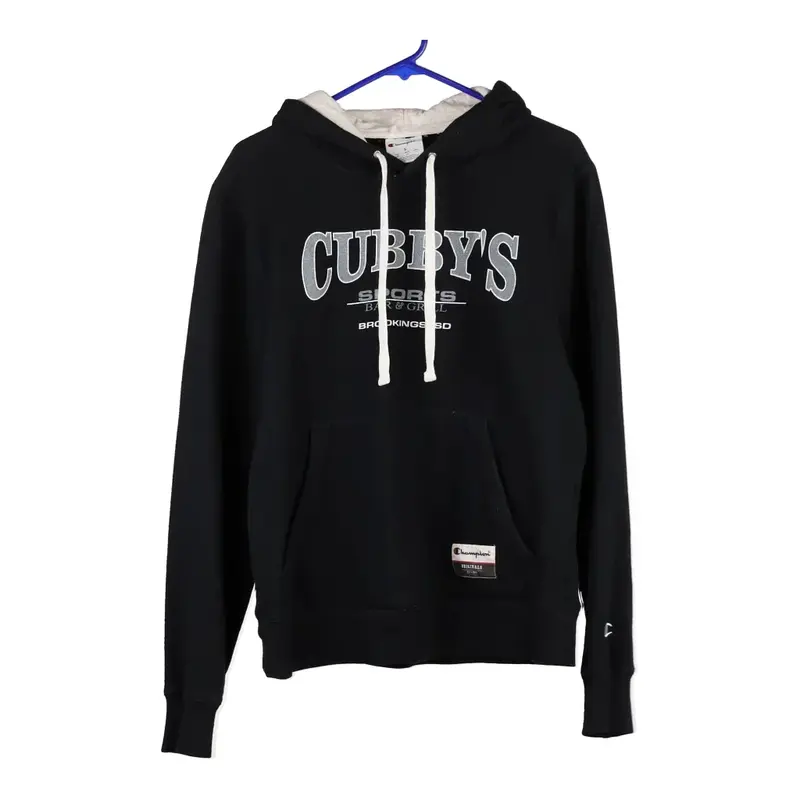 Cubbys Sports Bar & Grill Champion Hoodie - Small Black Cotton