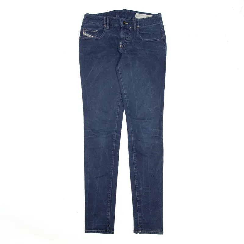 DIESEL Grupee Blue Denim Slim Skinny Jeans Womens W24 L32