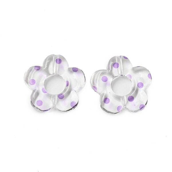 Transparent Printed Acrylic Beads
