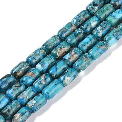Dyed Synthetic Imperial Jasper Beads Strands