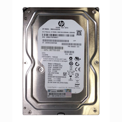 657753-005 HP 500GB 6Gb/s SATA 7200 3.5-inch Hard Drive