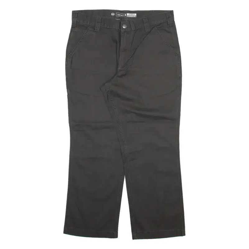 CARHARTT Mens Trousers Grey Relaxed Straight W35 L28