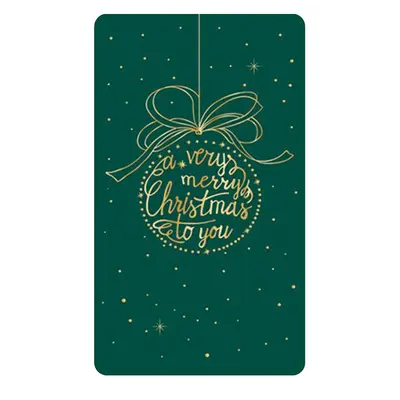 Memory Holiday Card™ - Green-Very Merry Christmas