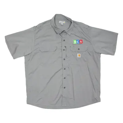 CARHARTT Mens Worker Shirt Grey 2XL
