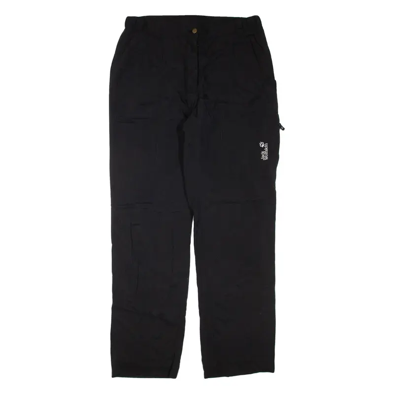 JACK WOLFSKIN Womens Trousers Black Regular Straight W34 L32