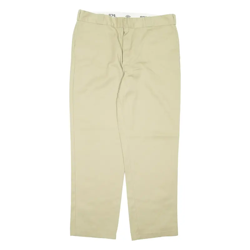 DICKIES Mens Trousers Beige Regular Tapered W40 L32