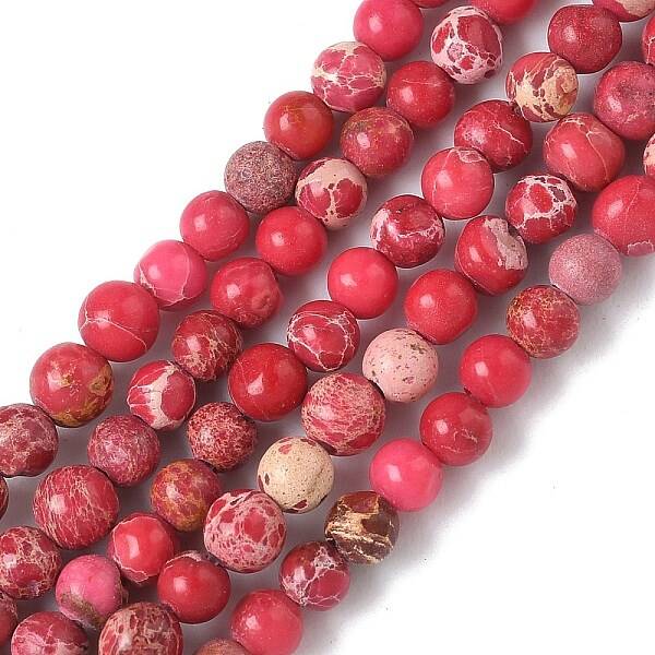 Dyed Natural Regalite/Imperial Jasper/Sea Sediment Jasper Beads Strands