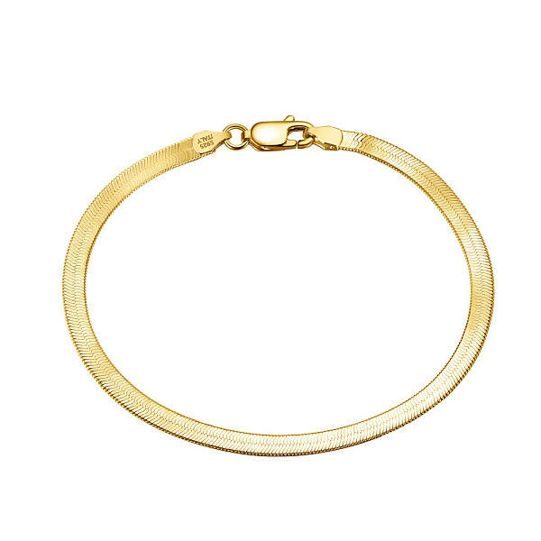 3mm 925 Sterling Silver Herringbone Chain Bracelets