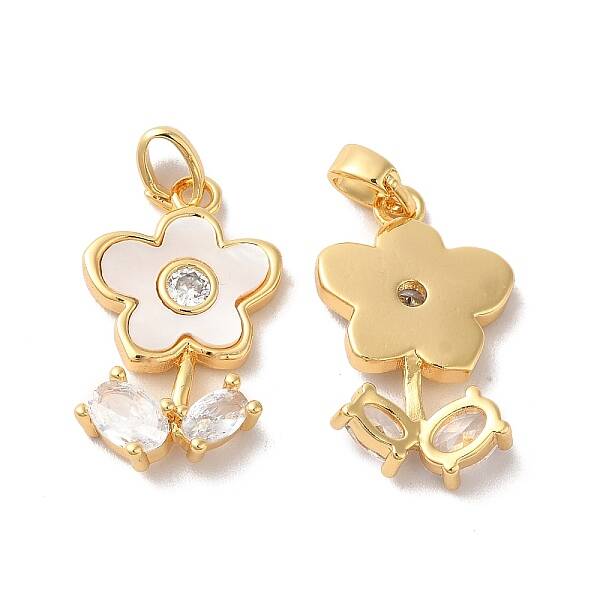 Brass Cubic Zirconia Pendants