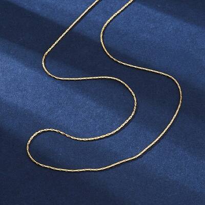 Long-Lasting Plated Brass Boston Link Chain Necklaces