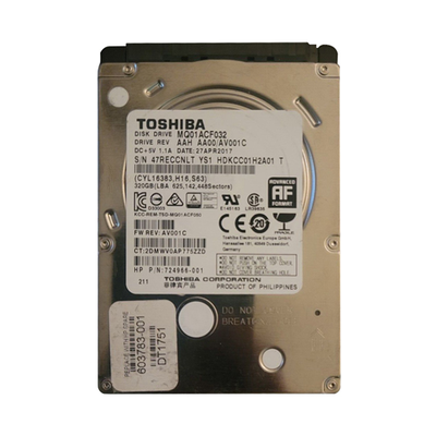 603783-001 HP 320GB 7200RPM SATA 3Gb/s 16MB Cache 2.5-inch Hard Drive