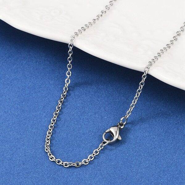 Tarnish Resistant 304 Stainless Steel Cable Chain Necklace Making