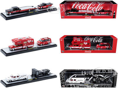 Auto Haulers Coca-Cola Set of 3 pieces Release S05 Limited Edition to 6000 pieces Worldwide 1/64 Diecast Models by M2 Machi...