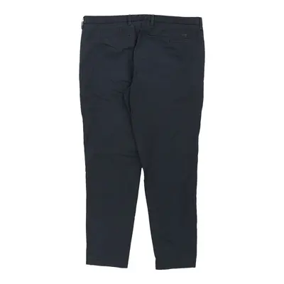 Hugo Boss Trousers - 34W 27L Navy Cotton