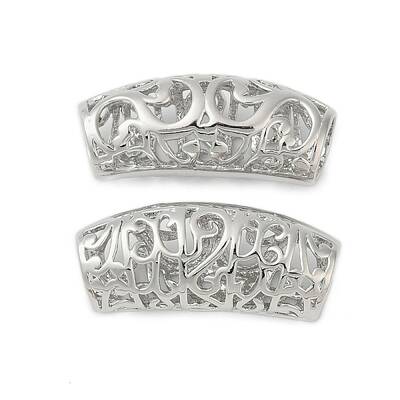 Hollow Out Brass Tube Beads