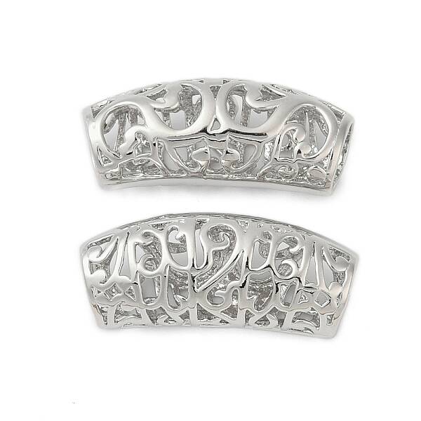 Hollow Out Brass Tube Beads