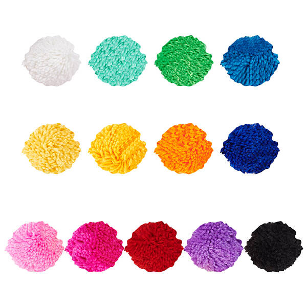US 13Pcs 13 Colors DIY Doll Craft Polyester Pom Pom Ball