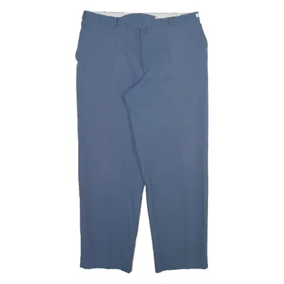 CLASSIC MAN Mens Trousers Blue Relaxed Straight W38 L31