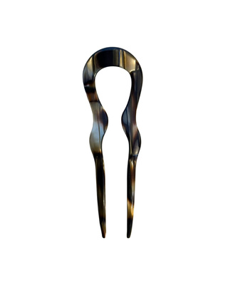 Tek - Dark Rhodoid Hair Clip| Round Model