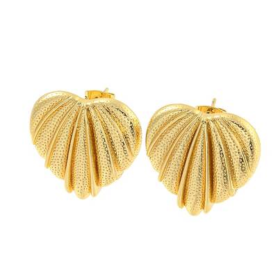 Rack Plating Brass Stud Earrings