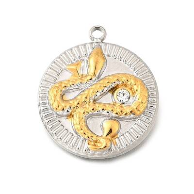 304 Stainless Steel & Rhinestone Pendants