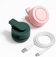 Hands-Free Clip On Fan for Shirt - USB Rechargeable 3-Speed Portable Mini Neck & Waist Fan with Belt Clip for Camping, Outdoo...