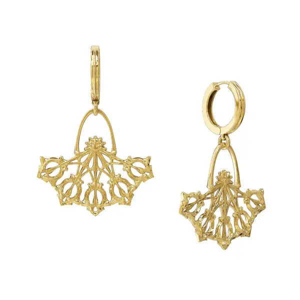 Daphne Earrings Gold | Size: 1.75 in.