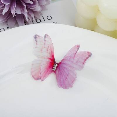Gradient Color 2-Layer Fibre Tulle Ornament Accessories