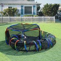 Outdoor Rainbow Cat Enclosures Playground,Outside House for Indoor Cats Include Portable Cat Tent, Circle Playpen Tunnel, for...