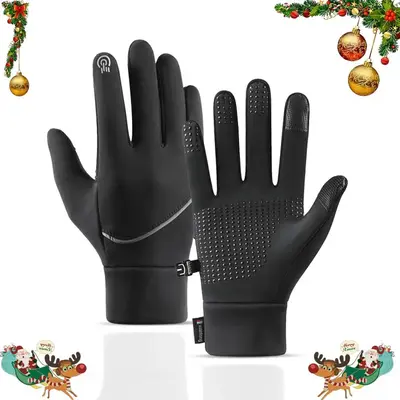 Winter Gloves, Touch Screen Thermal Warm Gloves, Suitable for Running, Cycling, Biking, Hiking, Driving, Walking, Typing, Fre...