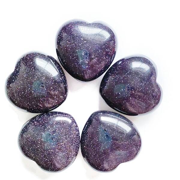 Synthetic Blue Goldstone Healing Stones