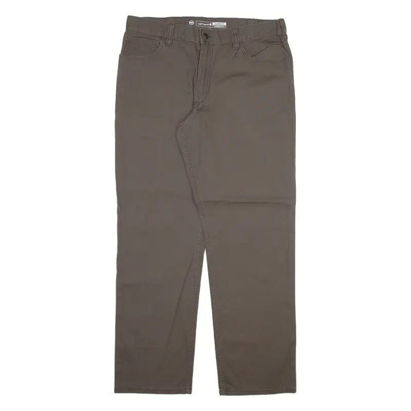 CARHARTT Mens Trousers Grey Relaxed Straight W36 L32