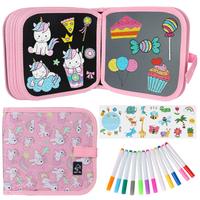 Erasable Reusable Watercolor Pen Doodle Set for Toddlers, Toddler Coloring Set 1 2 3 4 Years Old - Unicorn Reusable Drawing B...