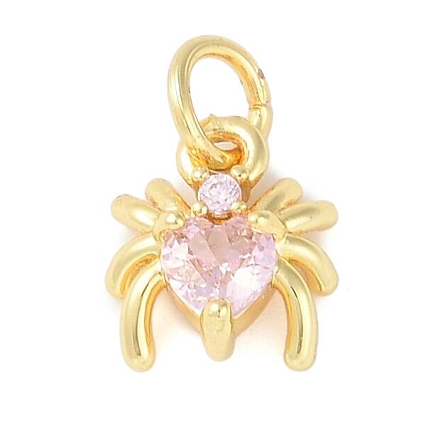Brass Micro Pave Cubic Zirconia Pendants
