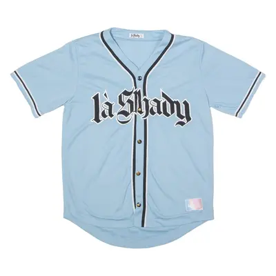 LA SHADY Baseball Womens Jersey Blue USA V-Neck M