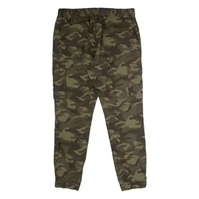 BLACK SQUAD Cuffed Camouflage Cargo Mens Twill Trousers Grey Skinny W30 L28